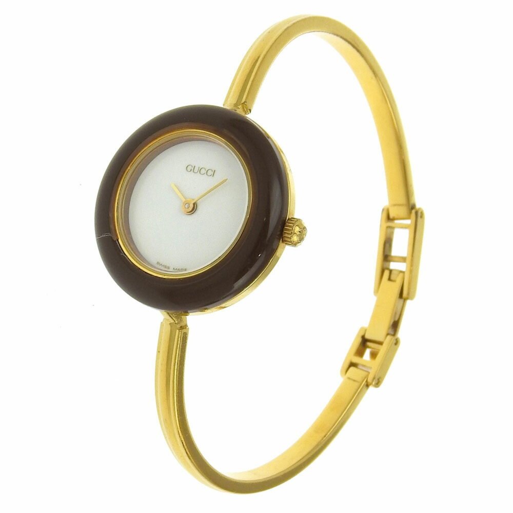 Gucci GUCCI Change Bezel Watch 11/12.2 Gold Plated Quartz Analog Display Whit... - Picture 2 of 8